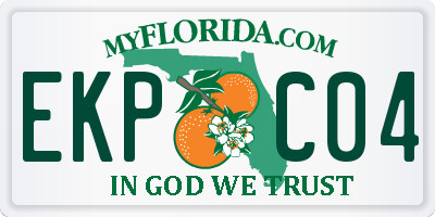 FL license plate EKPC04