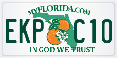 FL license plate EKPC10