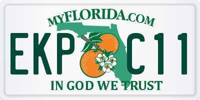 FL license plate EKPC11