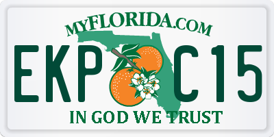 FL license plate EKPC15