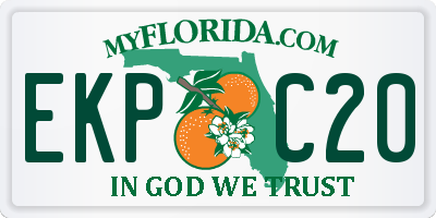 FL license plate EKPC20