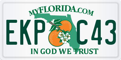 FL license plate EKPC43