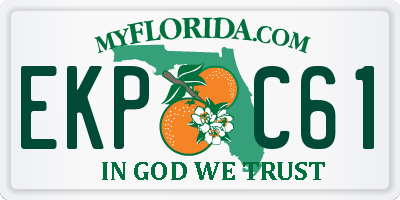 FL license plate EKPC61