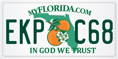 FL license plate EKPC68