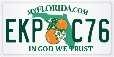 FL license plate EKPC76