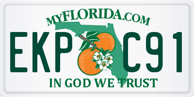 FL license plate EKPC91