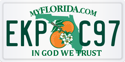 FL license plate EKPC97