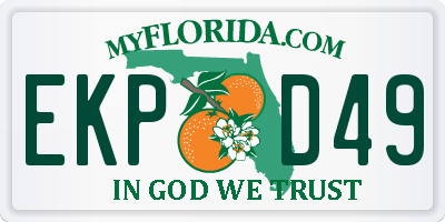 FL license plate EKPD49