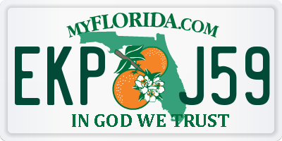 FL license plate EKPJ59