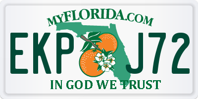 FL license plate EKPJ72