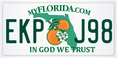 FL license plate EKPJ98