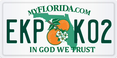 FL license plate EKPK02
