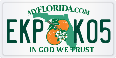 FL license plate EKPK05