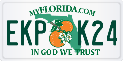 FL license plate EKPK24