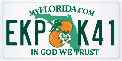 FL license plate EKPK41