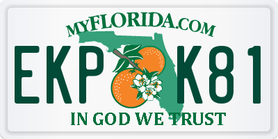 FL license plate EKPK81