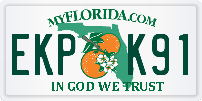 FL license plate EKPK91