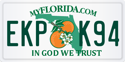 FL license plate EKPK94