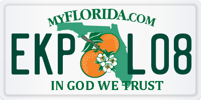 FL license plate EKPL08