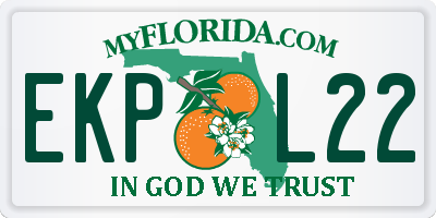 FL license plate EKPL22
