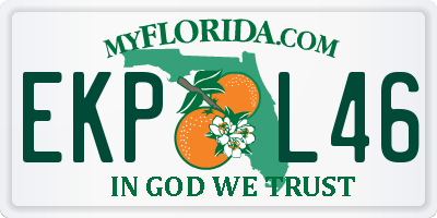 FL license plate EKPL46