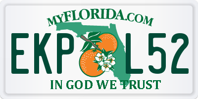 FL license plate EKPL52