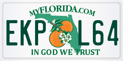 FL license plate EKPL64