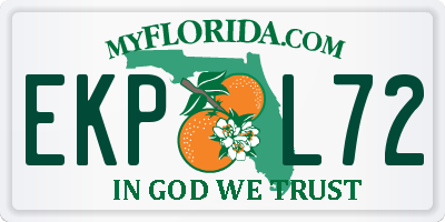 FL license plate EKPL72