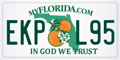 FL license plate EKPL95