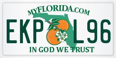 FL license plate EKPL96