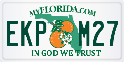 FL license plate EKPM27