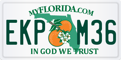 FL license plate EKPM36