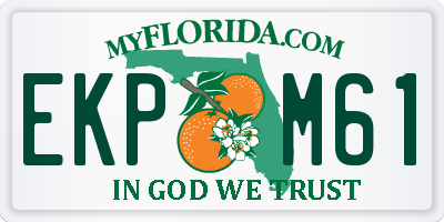 FL license plate EKPM61
