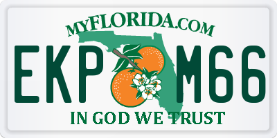 FL license plate EKPM66