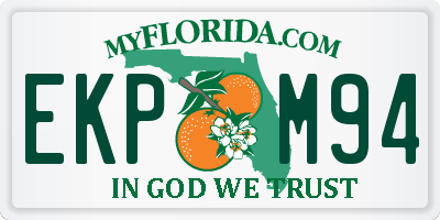FL license plate EKPM94