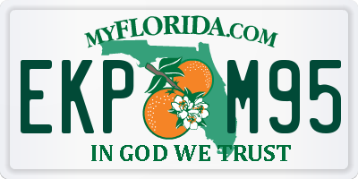 FL license plate EKPM95