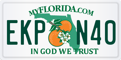 FL license plate EKPN40