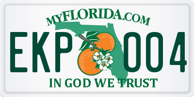 FL license plate EKPO04