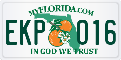 FL license plate EKPO16