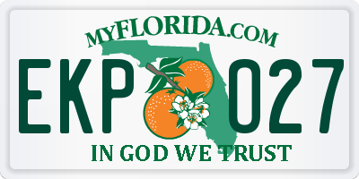 FL license plate EKPO27