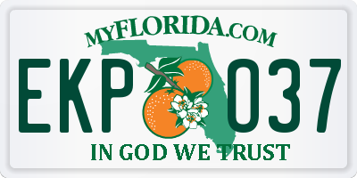 FL license plate EKPO37