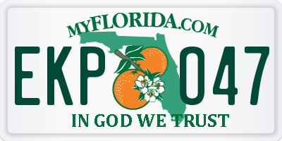 FL license plate EKPO47