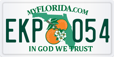 FL license plate EKPO54