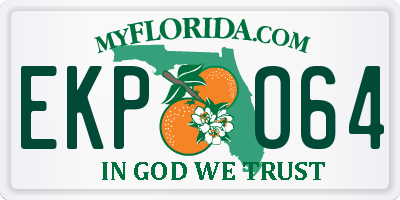 FL license plate EKPO64