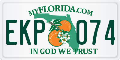 FL license plate EKPO74