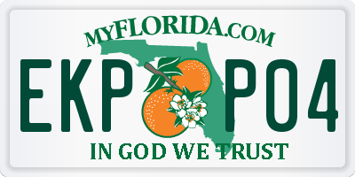 FL license plate EKPP04