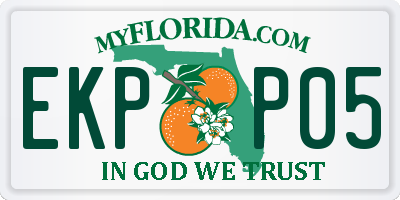FL license plate EKPP05
