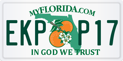 FL license plate EKPP17