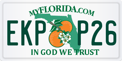 FL license plate EKPP26