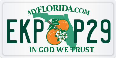 FL license plate EKPP29